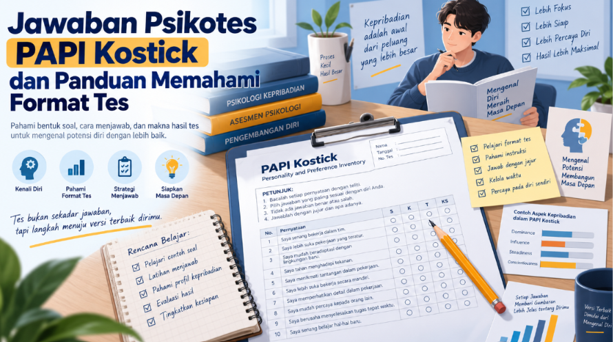 Jawaban Psikotes PAPI Kostick dan Panduan Memahami Format Tes