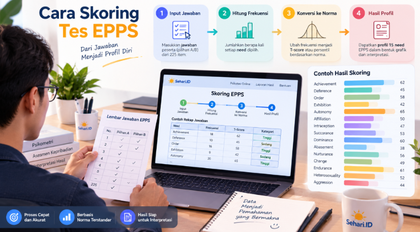 Cara Skoring Tes EPPS dari Rekap Jawaban hingga Profil Hasil