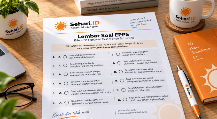Contoh Soal Tes Psikotes Kepribadian EPPS dan Struktur Pernyataannya
