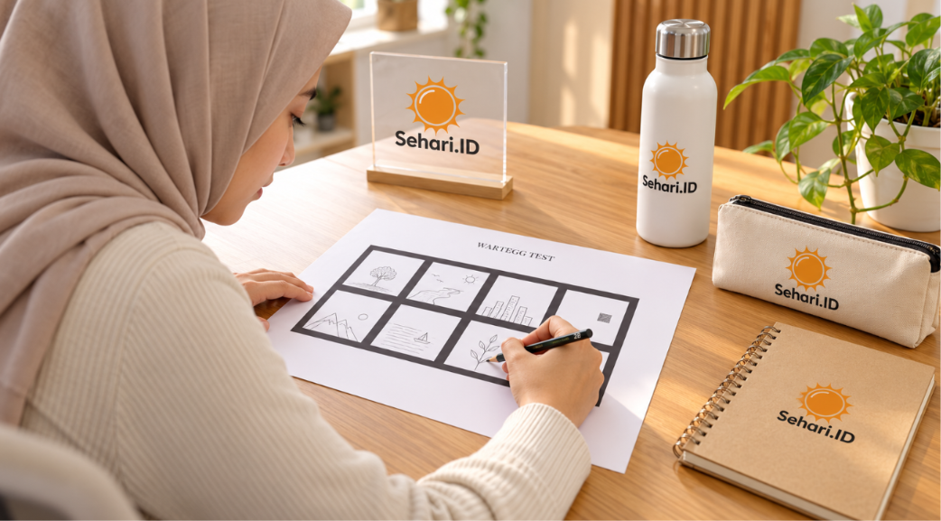 Contoh Gambar Psikotes 8 Kotak dari Titik hingga Garis Lengkung