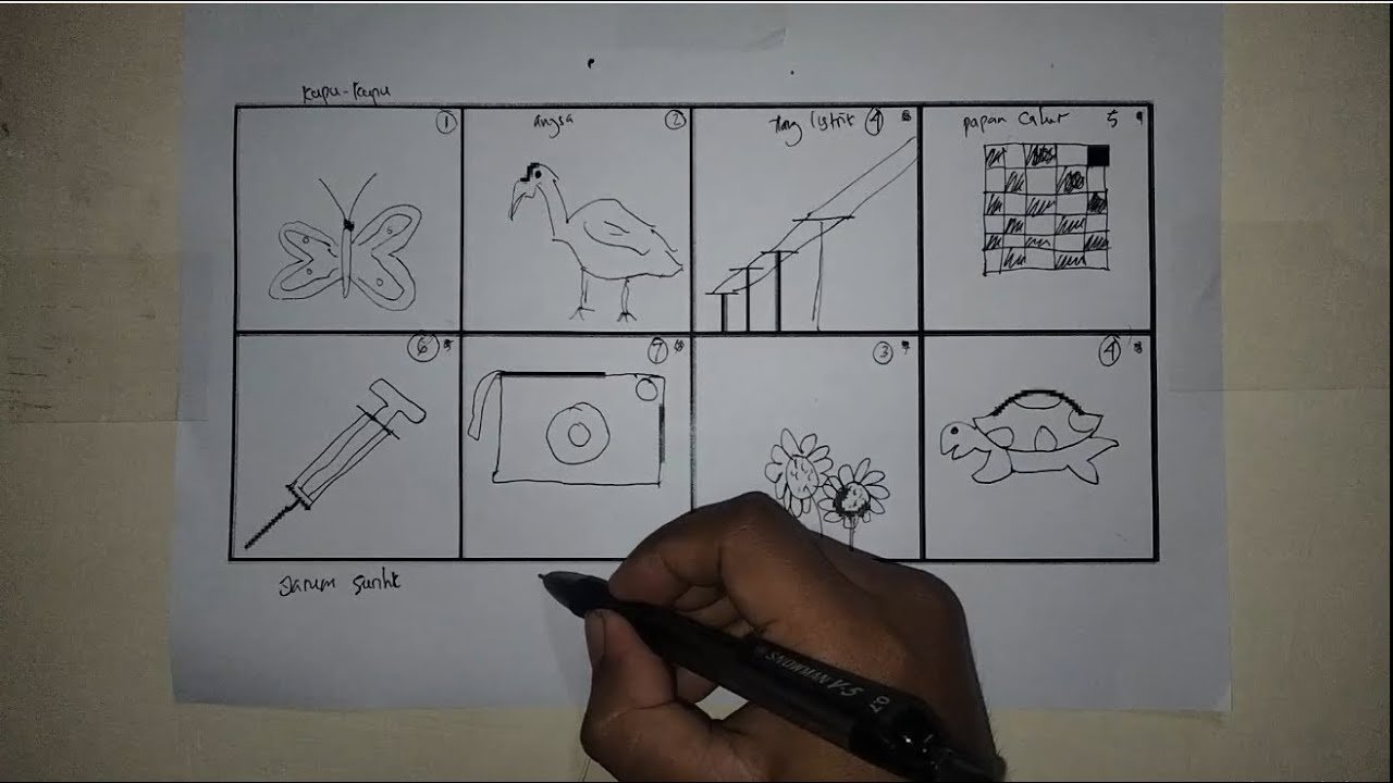 Membandingkan Ilustrasi Sederhana dan Kompleks melalui Contoh Jawaban Tes Wartegg
