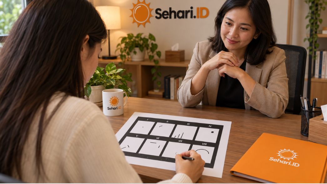 Download Soal Tes Wartegg untuk Latihan Melengkapi Delapan Kotak Gambar