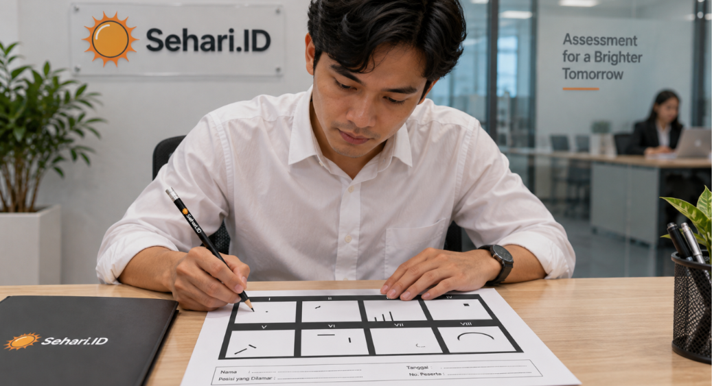 Gambar Tes Wartegg Manual dan Digital serta Perbedaan Pengalaman Pengerjaannya
